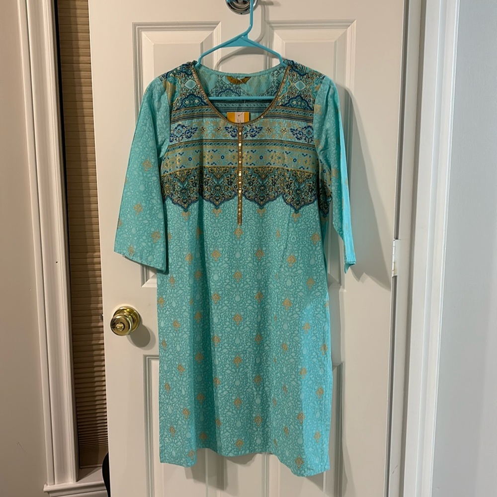 Three quarter sleeved, Indian Kurti, brand new and mint condition, tags attached